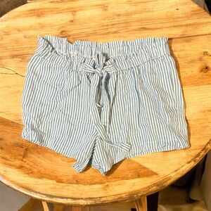 Blue Striped Women's Maternity Shorts size small nwt